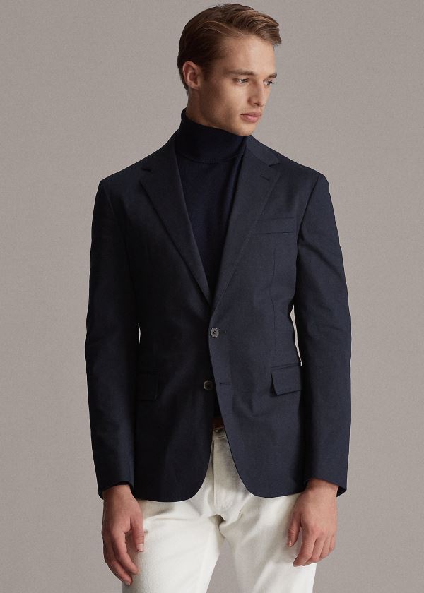 Blazer Ralph Lauren Hadley Twill Homem 18394-ZYUA